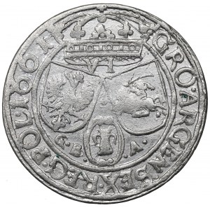 John II Casimir, 6 groschen 1661, Lviv