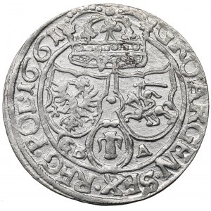 John II Casimir, 6 groschen 1661, Lviv