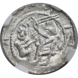 Vladislaus II, Denarius, Cracow - NGC MS62