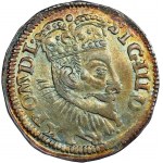 Sigismund III. Vasa, Trojak 1596, Datum gestreut, Poznań - RARE