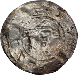 Bolislaus V, Bracteat - knight with standard