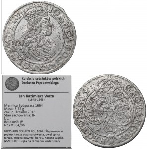 John II Casimir, 6 groschen 1664, Bromberg
