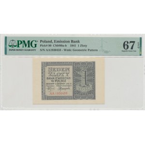 GG, 1 zl 1941 AA - PMG 67EPQ