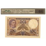 II RP, 10 gold 1919 S. 3 A - PMG 64 RARITY