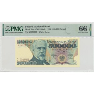 500,000 PLN 1990 K - PMG 66EPQ