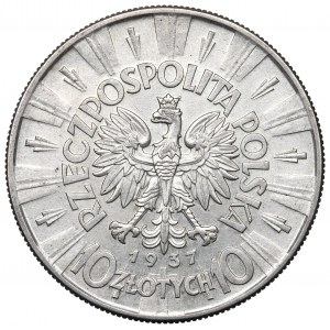 II Republic of Poland, 10 zloty 1937 Pilsudski