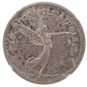 II Republic of Poland, 5 zloty 1928, Warsaw Nike - NGC AU55