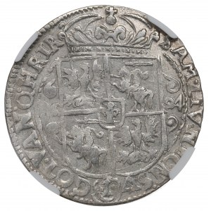 Sigismund III, 18 groschen 1624, Bromberg - NGC AU58