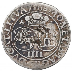 Sigismund II Augustus, 4 groschen 1568, Vilnius - LI/LITVA