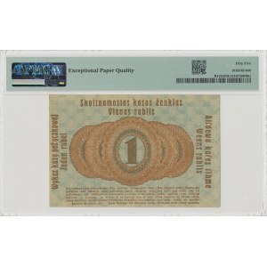 Poznań, 1 ruble 1916, short clause - PMG 55EPQ