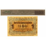Poznań, 1 ruble 1916, short clause - PMG 55EPQ