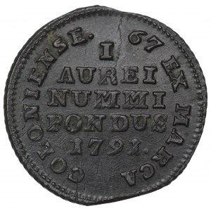 Poniatowski, Odważnik wagi dukata 1791