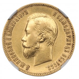 Russia, Nicola II, 10 rubli 1902 AP - NGC AU58