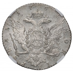 Russia, Catherine II, rouble 1764 CA - NGC UNC Details