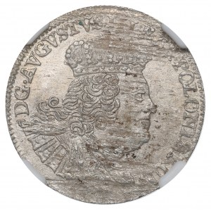 Germany, Saxony, Friedrich August II, 6 groschen 1756, Leipzig - NGC MS62