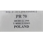 III RP, 100.000 zlotych 1990 Kosciuszko