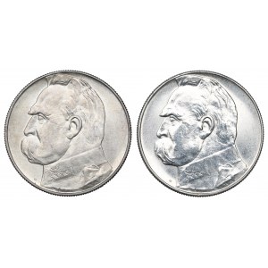 II RP, Zestaw 10 złotych 1937-39 Piłsudski