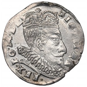 Sigismund III. Vasa, Trojak 1596, Vilnius - Wappen von Preußen und Chalecki