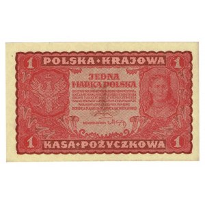 II RP, 1 Polish mark 1919 I SERIES DC