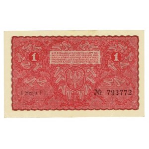 II RP, 1 marka polska 1919 I SERIA FL