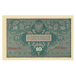 II RP, 10 Polish marks 1919 II Series DH