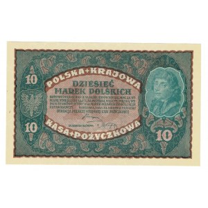 II RP, 10 marek polskich 1919 II Serja DL