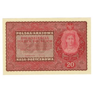 II RP, 20 marek polskich 1919 II SERJA EG