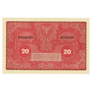 II RP, 20 marek polskich 1919 II SERJA EG