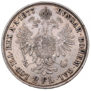 Rakúsko-Uhorsko, František Jozef, 2 florény 1877