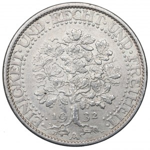 Deutschland, Weimarer Republik, 5 Mark 1932 A