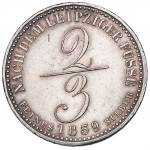 Deutschland, Hannover, 2/3 Thaler 1839