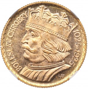 II RP, 10 Zloty 1925 Chrobry - NGC MS64+