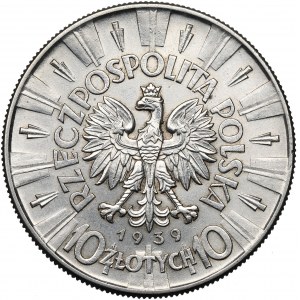 II Republic of Poland, 10 zloty 1939 Pilsudski