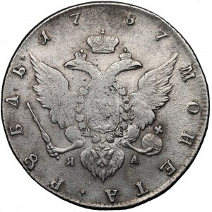 Russia, Catherine II, Roubl 1787