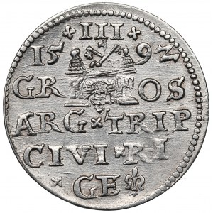 Sigismund III. Vasa, Troika 1592, Riga