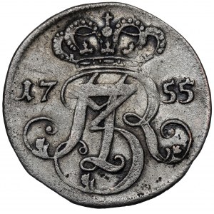 August III. Sas, Trojak 1755, Danzig (Gdańsk)