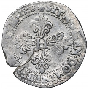 France, Henri III, Franc 1578, Bayonne