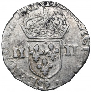 France/Poland, Henri III, 1/4 ecu 1587, Rennes
