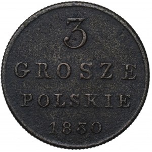Kingdom of Poland, Nicholas I, 3 groschen 1830