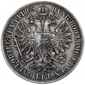 Austria-hungary, Franz Joseph, 1 florin 1865