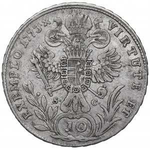 Austria, Józef II, 10 krajcarów 1773, Gunzburg