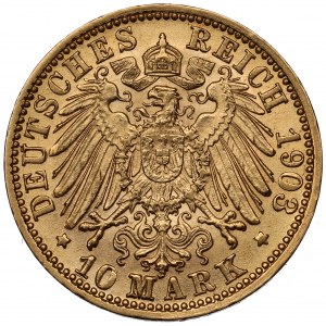 Germany, Baden, 10 mark 1903