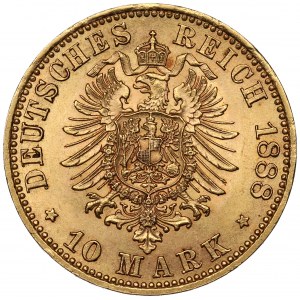 Německo, Prusko, 10 značek 1888 A, Berlín