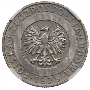 PRL, 20 złotych 1973 Wieżowiec i kłosy - Próba NGC MS67