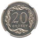 III RP, 20 groszy 2002 - NGC MS68