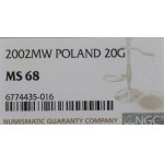 III RP, 20 groszy 2002 - NGC MS68