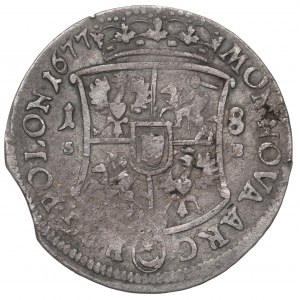 Ioan III Sobieski, 18 groschen 1677