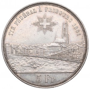 Switzerland, 5 francs 1881