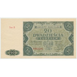 People's Republic of Poland, 20 zloty 1947 D
