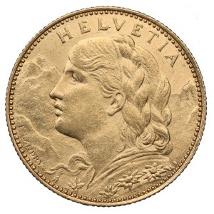 Switzerland, 10 francs 1915
